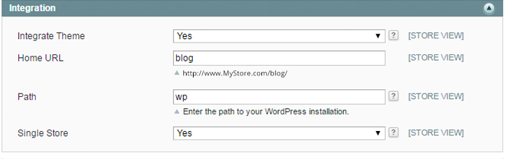 WordPress-Magento-Integration