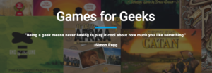 Games for Geeks at Hostdedi