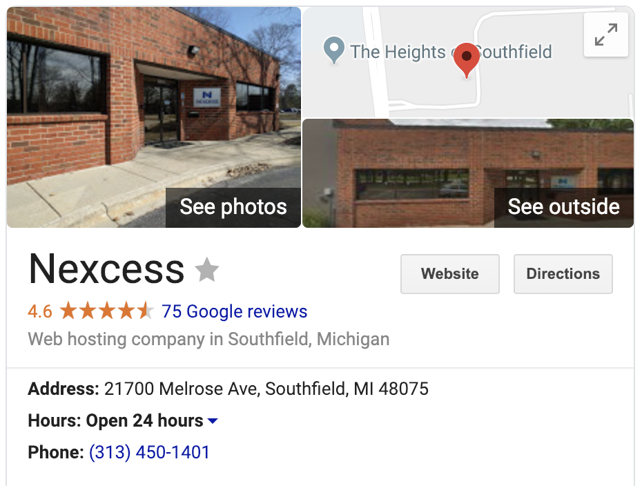 An example of optimized Google Local SEO