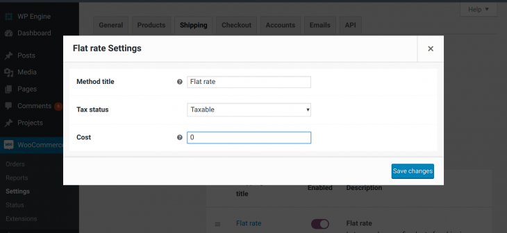 Set shipping method cost in WooCommerce