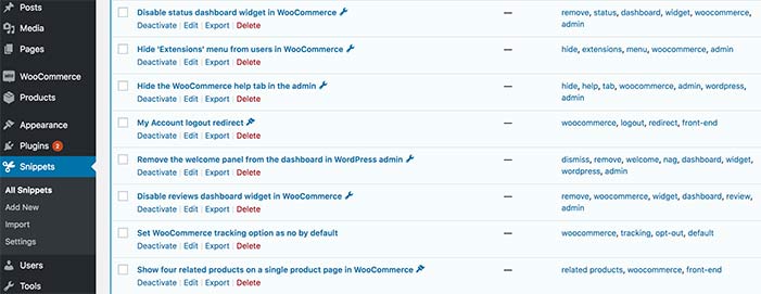 snippets can make your woocommerce store faster