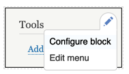 Drupal 8 Edit Block options