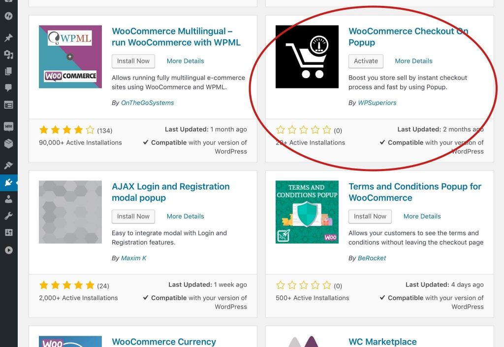 woocommerce checkout on popup to streamline woocommerce checkout