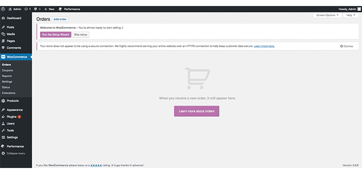 How to start the WooCommerce Setup Wizard
